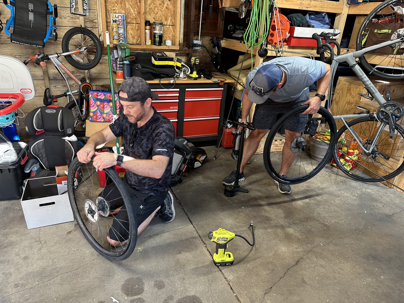 Going tubeless in the garage